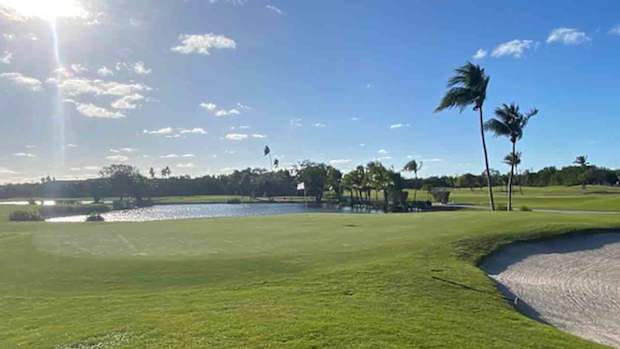 The 18th hole at Key West Golf Club